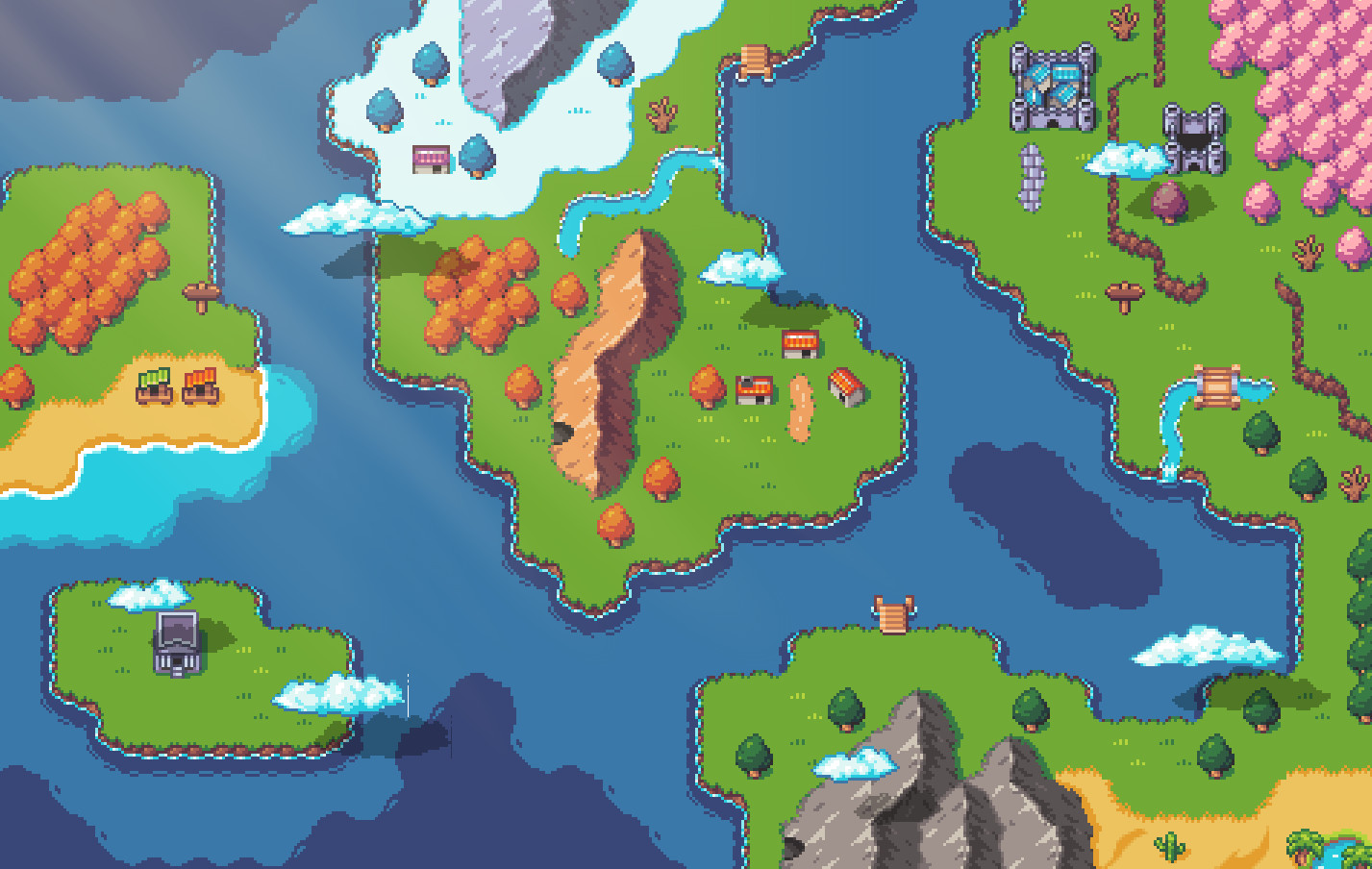 RPG Maker VX Ace - Super Retro World - Overworld Pack #7