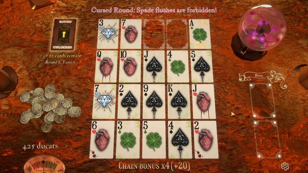 Скриншот из Curses of Tarot