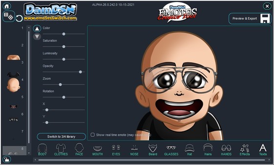 Скриншот из Emotes Creator Tool