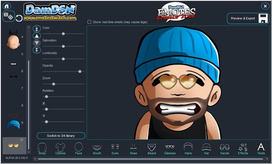 Скриншот из Emotes Creator Tool
