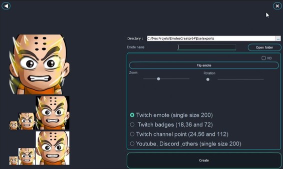 Скриншот из Emotes Creator Tool