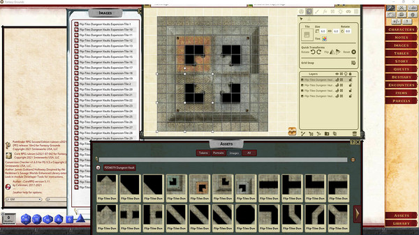 скриншот Fantasy Grounds - Pathfinder RPG - Dungeon Vaults Expansion 3