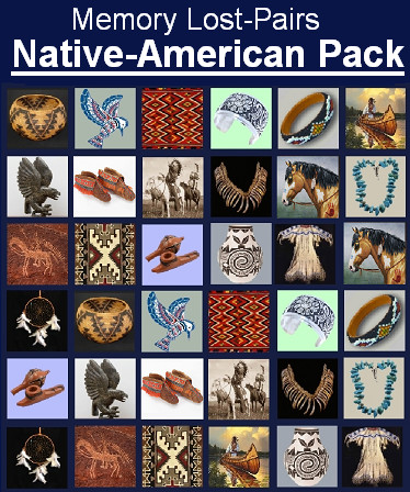 Memory Lost-Pairs - Native Americans (& Gems)