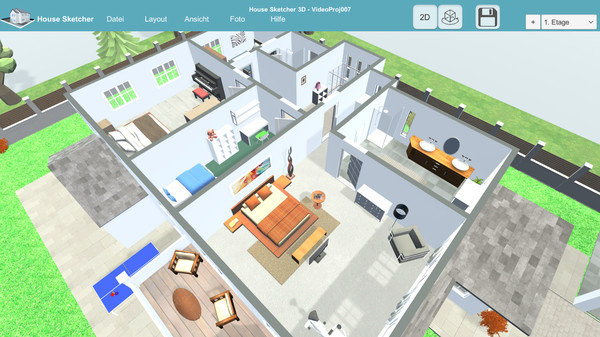 скриншот House Sketcher 3D 3