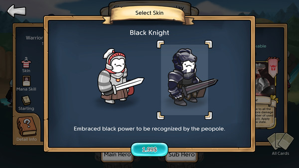 скриншот 3 Minute Heroes - Black Knight (Warrior Skin) 1