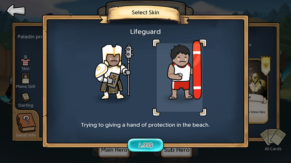 скриншот 3 Minute Heroes - Lifeguard (Paladin Skin) 1