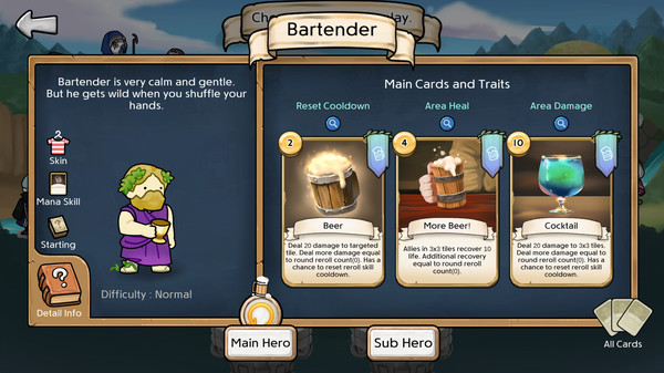 3 Minute Heroes - Dionysos (Bartender Skin) for steam 3 Minute Heroes - Dionysos (Bartender Skin) for steam