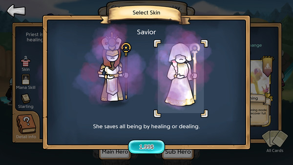 скриншот 3 Minute Heroes - Savior (Priest Skin) 1