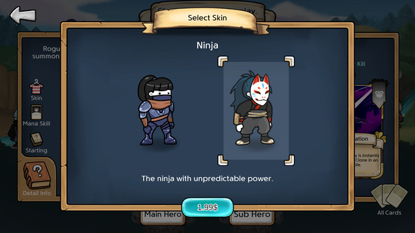 скриншот 3 Minute Heroes - Ninja (Rogue Skin) 1