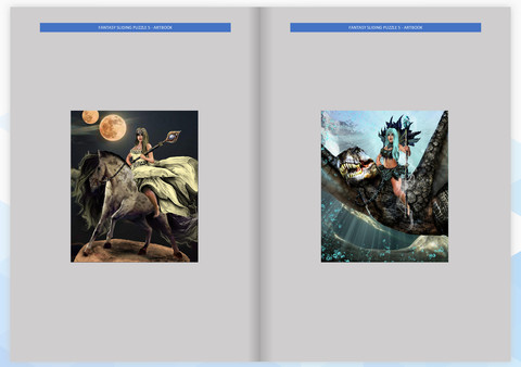 скриншот Fantasy Sliding Puzzle 5 - ArtBook 0
