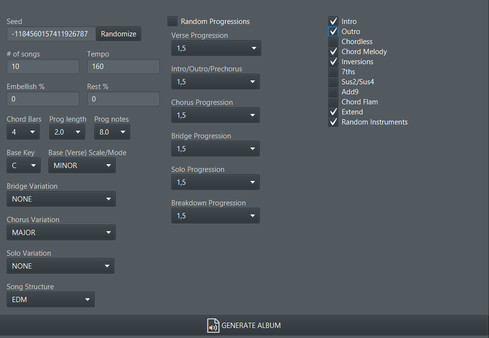 Скриншот из MuGen - The Music Generator
