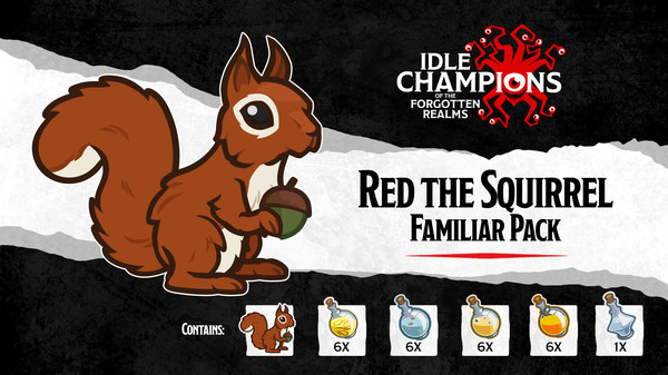 Idle Champions - Red the Squirrel Familiar Pack
