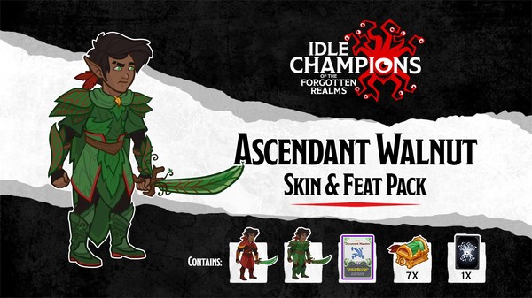 Idle Champions - Ascendant Walnut Skin & Feat Pack