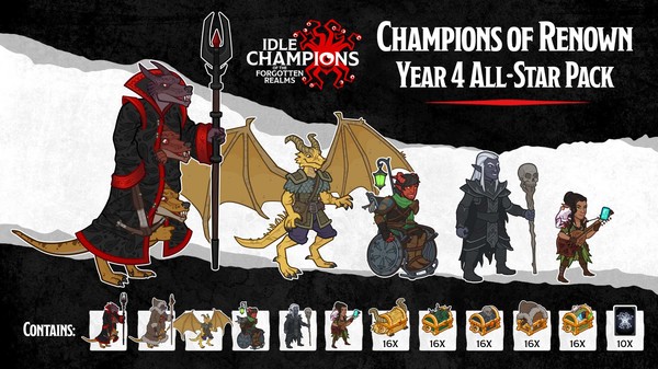 Idle Champions - Champions of Renown: Year 4 All-Star Pack