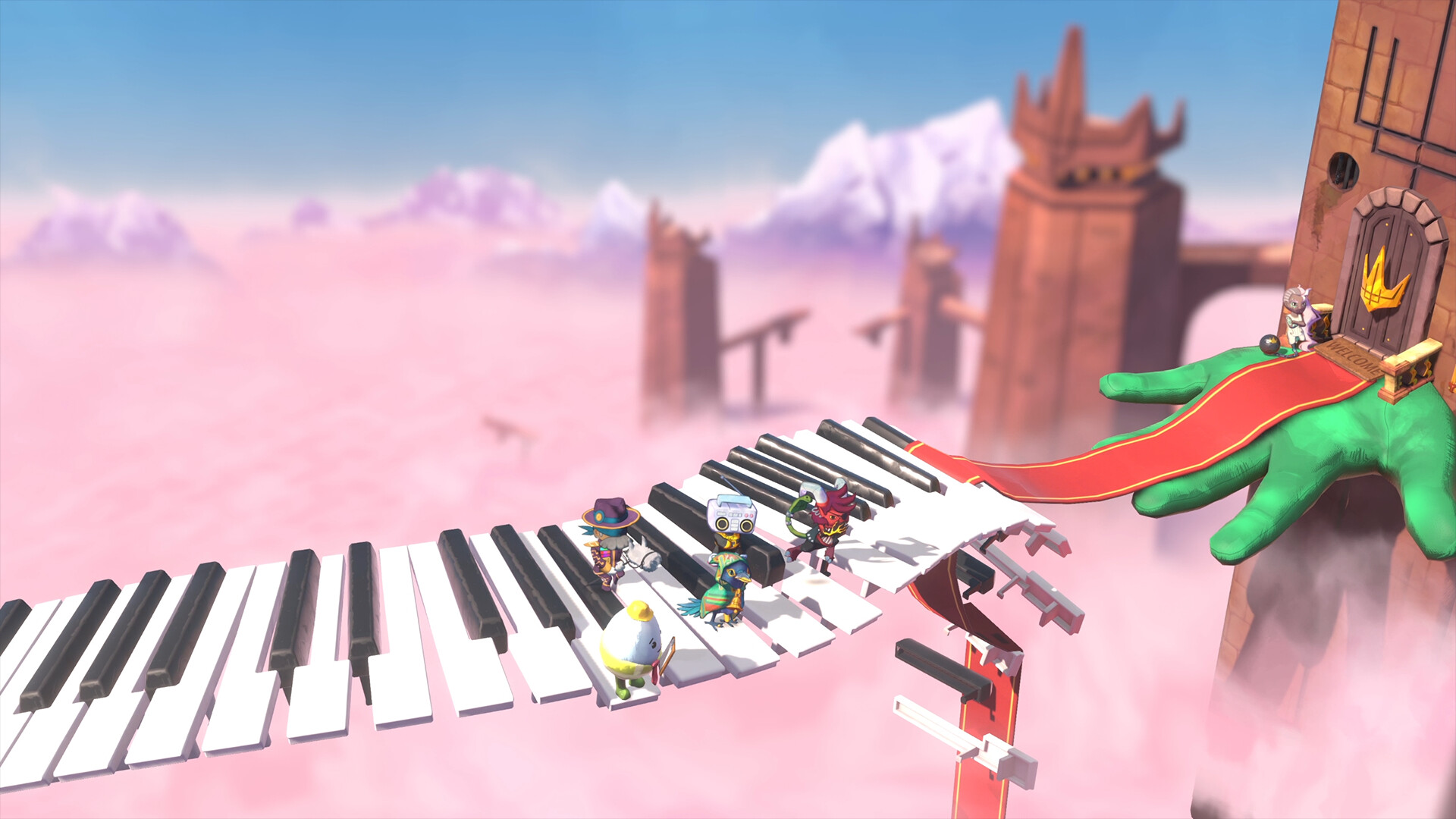 It's 'Super Crazy Rhythm Castle', The Chaotic Rhythm Adventure! An