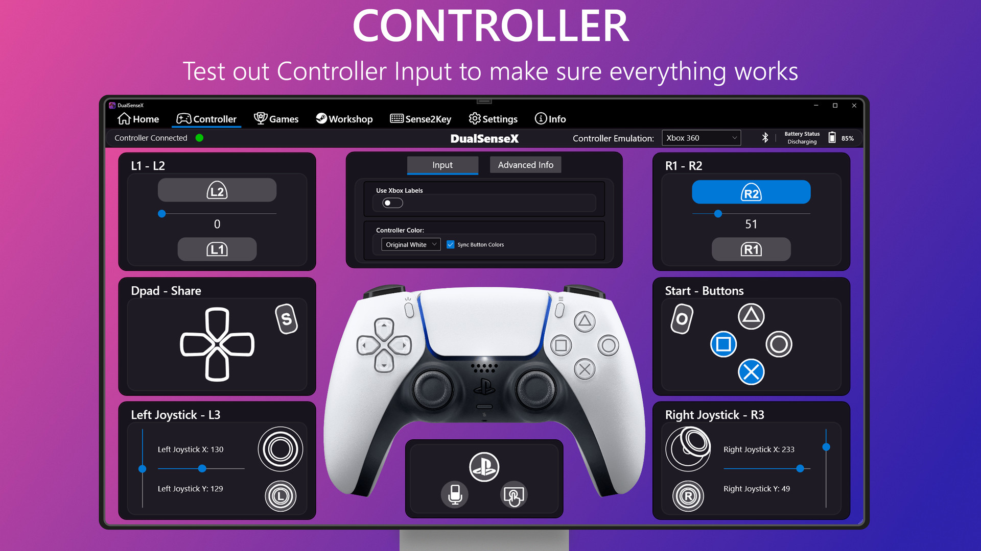 Games on PC supporting the Dualsense controller's haptic feedback