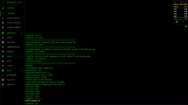 Bitburner game for windows Pc 1