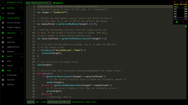 Bitburner for linux