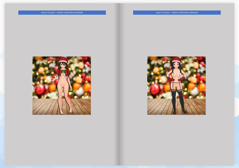 скриншот Adult Puzzles - Hentai Christmas ArtBook 0