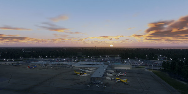 скриншот X-Plane 11 - Add-on: Verticalsim - KMYR - Myrtle Beach International Airport XP 5