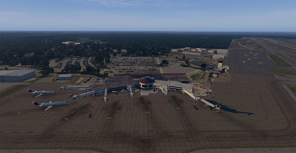скриншот X-Plane 11 - Add-on: Verticalsim - KFAY - Fayetteville Regional Airport XP 1