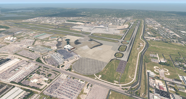 скриншот X-Plane 11 - Add-on: Verticalsim - KMSY - New Orleans International Airport XP 1