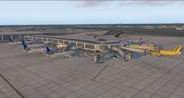 скриншот X-Plane 11 - Add-on: Verticalsim - KMSY - New Orleans International Airport XP 4
