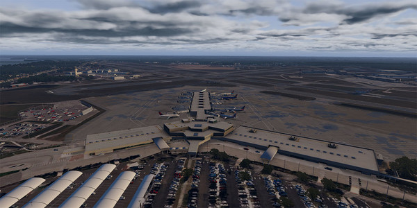 скриншот X-Plane 11 - Add-on: Verticalsim - KSRQ - Sarasota-Bradenton International Airport XP 1