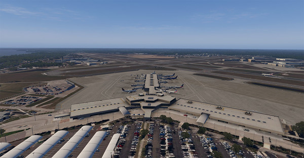 скриншот X-Plane 11 - Add-on: Verticalsim - KSRQ - Sarasota-Bradenton International Airport XP 4