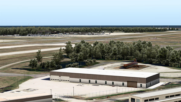 скриншот X-Plane 11 - Add-on: Verticalsim - KORF - Norfolk International Airport XP 3
