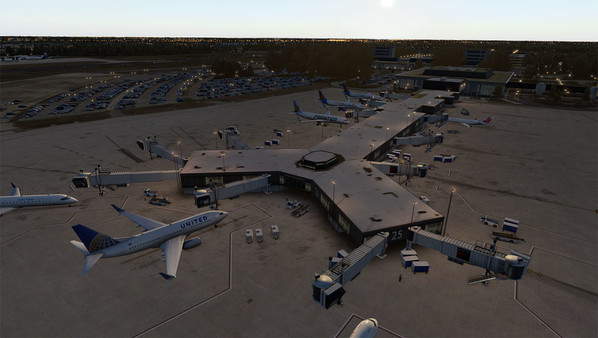 скриншот X-Plane 11 - Add-on: Verticalsim - KORF - Norfolk International Airport XP 0