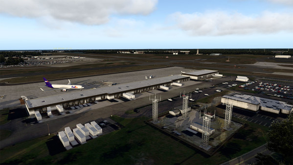 скриншот X-Plane 11 - Add-on: Verticalsim - KORF - Norfolk International Airport XP 5