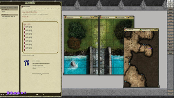 скриншот Fantasy Grounds - Pathfinder RPG - GameMastery Map Pack: Ambush Sites 2
