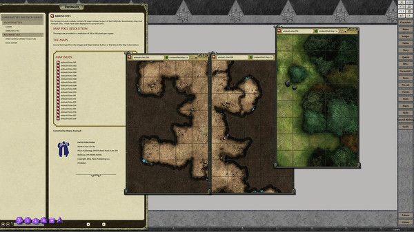 скриншот Fantasy Grounds - Pathfinder RPG - GameMastery Map Pack: Ambush Sites 4