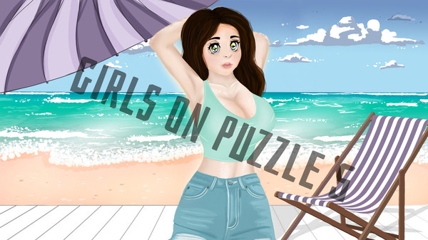 скриншот Girls on puzzle 5 - Wallpapers 2
