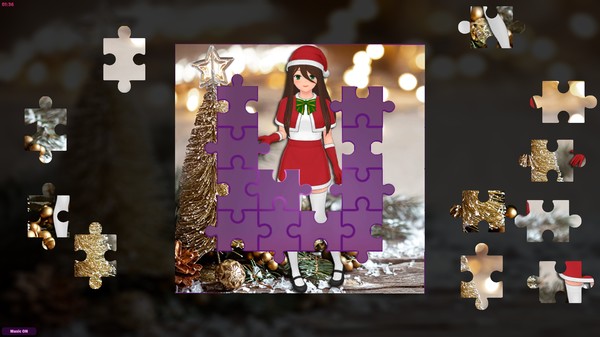 скриншот Anime Jigsaw Girls - Christmas 3