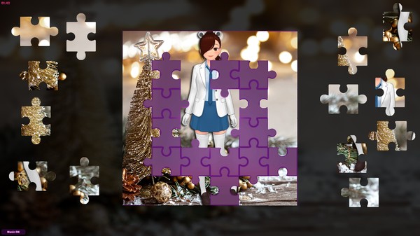 скриншот Anime Jigsaw Girls - Christmas 4