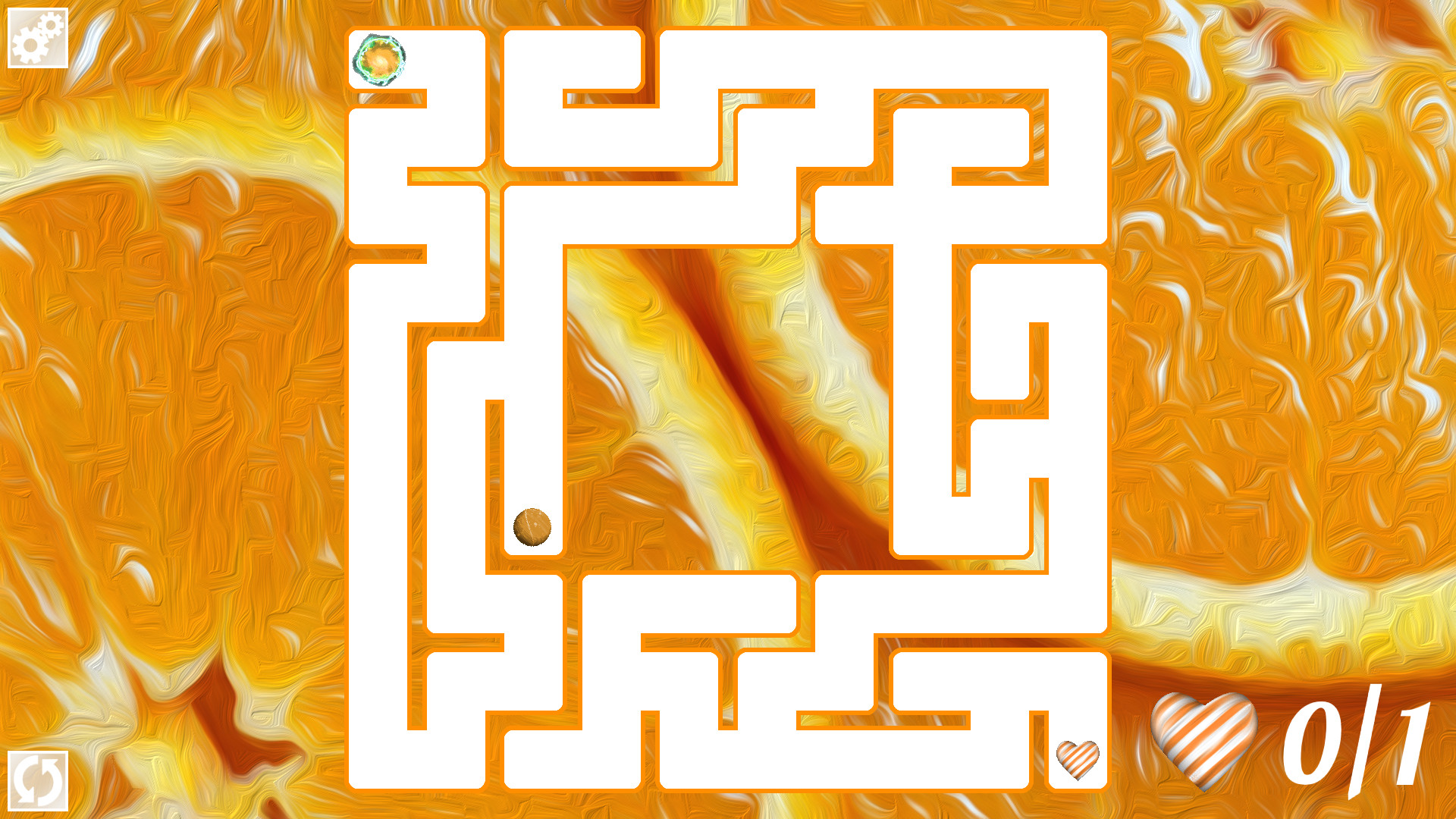 Maze Art: Orange 1