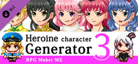 RPG Maker MZ - Heroine Character Generator 3 for MZ banner image