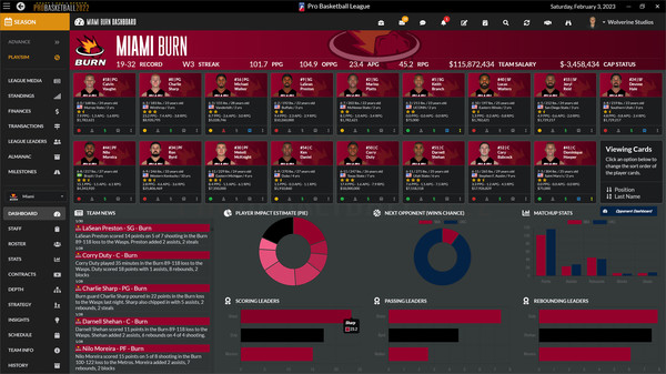 Скриншот из Draft Day Sports: Pro Basketball 2022