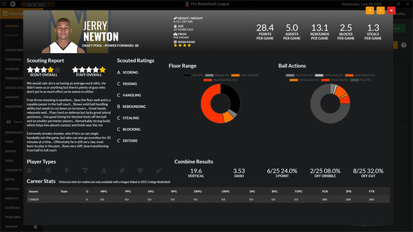 Скриншот из Draft Day Sports: Pro Basketball 2022