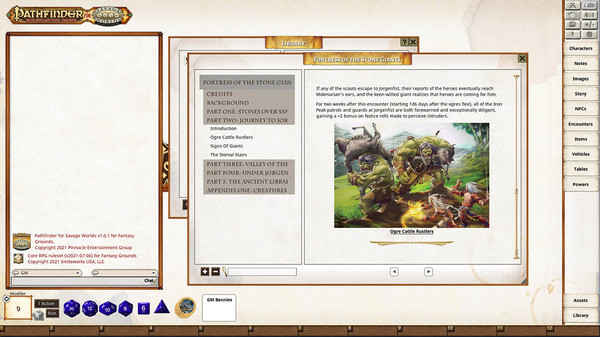 Fantasy Grounds - Pathfinder(R) for Savage Worlds: Rise of the Runelords! Book 4 - Fortress of the Stone Giants