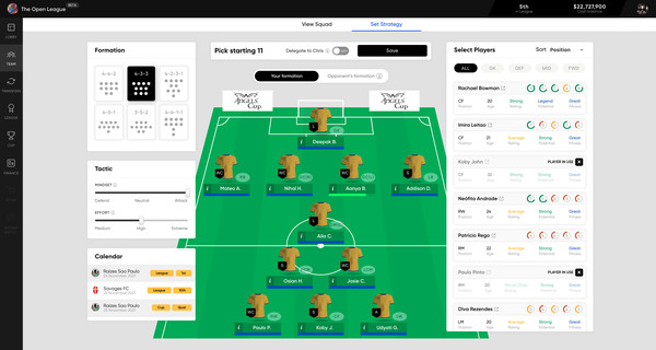 Скриншот из The Open League