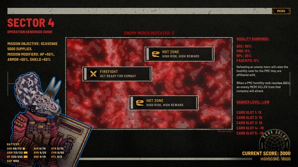 DINO MERCS game for Linux 1