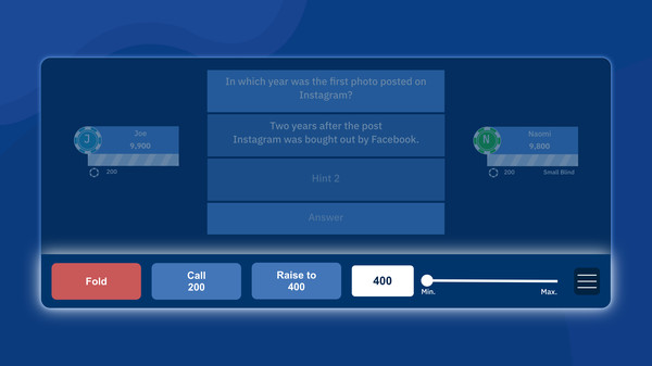 скриншот QuizPoker: Mix of Quiz and Poker 5