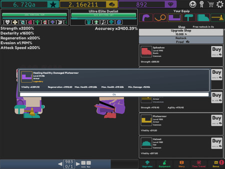 Скриншот из Idle Superpowers