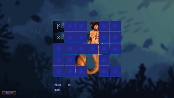 Fantasy Memory - Sexy Mermaids game for Linux 1