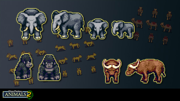 RPG Maker MZ - Time Fantasy Add on Animals 2