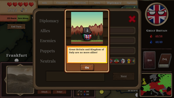 Скриншот из Countryball: Europe 1890