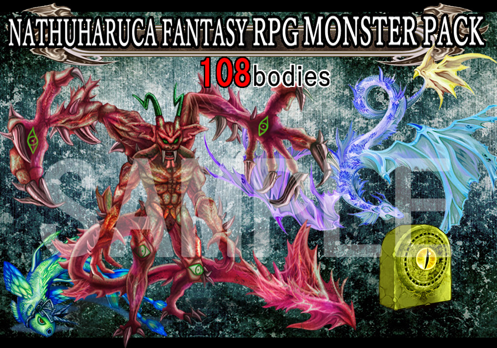 RPG Maker MV - NATHUHARUCA Fantasy RPG Monster Pack #6